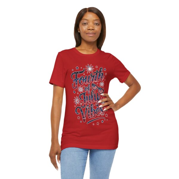Fourth of July Vibes Unisex Jersey Tee, Patriotic T-Shirt, Summer Apparel, Holiday Outfit, Independence Day Attire, BBQ Shirt - Image 16