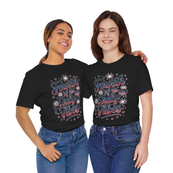Fourth of July Vibes Unisex Jersey Tee, Patriotic T-Shirt, Summer Apparel, Holiday Outfit, Independence Day Attire, BBQ Shirt - Image 12
