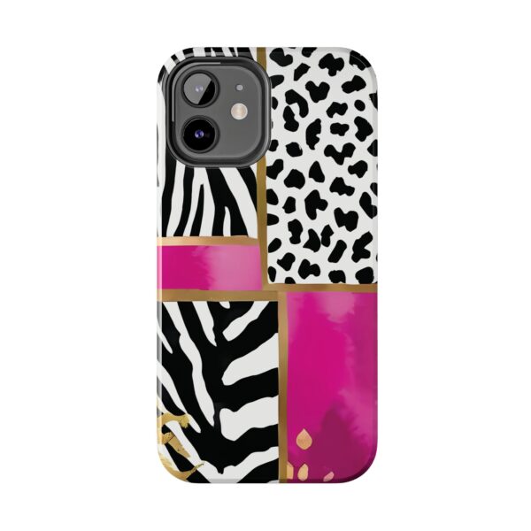 Chic Animal Print Phone Case - Tough & Stylish Zebra and Leopard Design - Image 25
