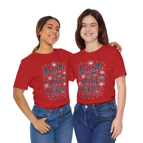 Fourth of July Vibes Unisex Jersey Tee, Patriotic T-Shirt, Summer Apparel, Holiday Outfit, Independence Day Attire, BBQ Shirt - Image 15
