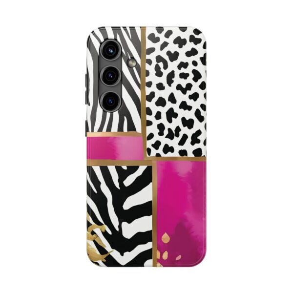 Chic Animal Print Phone Case - Tough & Stylish Zebra and Leopard Design - Image 80