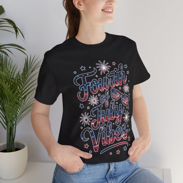 Fourth of July Vibes Unisex Jersey Tee, Patriotic T-Shirt, Summer Apparel, Holiday Outfit, Independence Day Attire, BBQ Shirt - Image 11