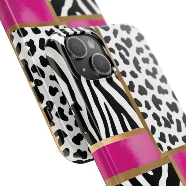 Chic Animal Print Phone Case - Tough & Stylish Zebra and Leopard Design - Image 73