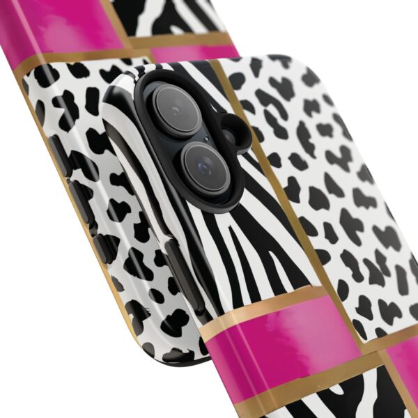 Chic Animal Print Phone Case - Tough & Stylish Zebra and Leopard Design - Image 106