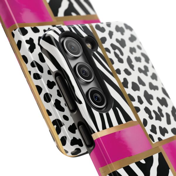 Chic Animal Print Phone Case - Tough & Stylish Zebra and Leopard Design - Image 85