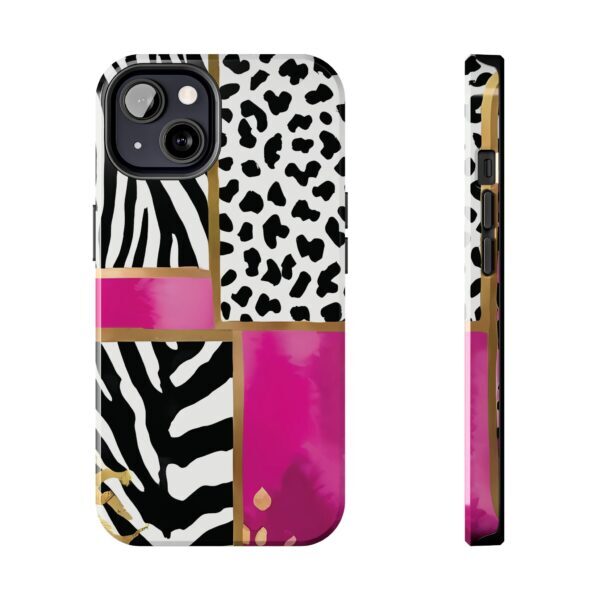 Chic Animal Print Phone Case - Tough & Stylish Zebra and Leopard Design - Image 40