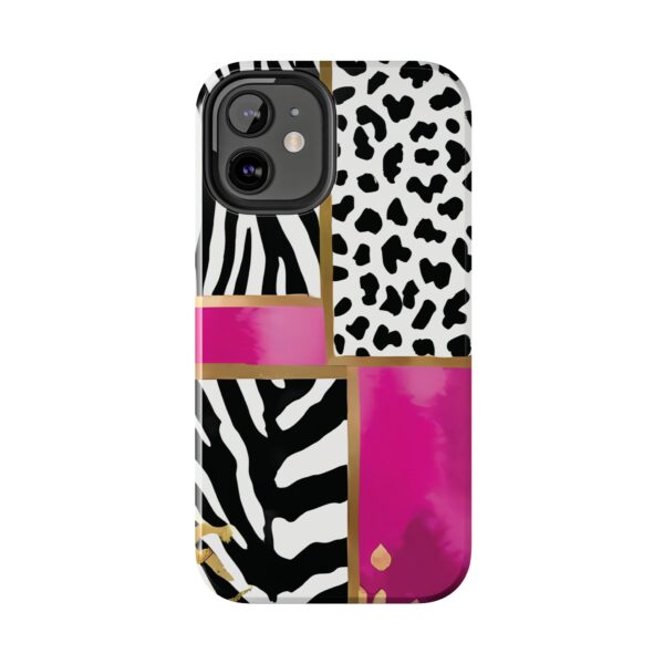 Chic Animal Print Phone Case - Tough & Stylish Zebra and Leopard Design - Image 29