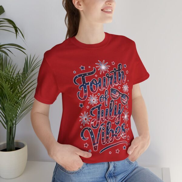 Fourth of July Vibes Unisex Jersey Tee, Patriotic T-Shirt, Summer Apparel, Holiday Outfit, Independence Day Attire, BBQ Shirt - Image 14