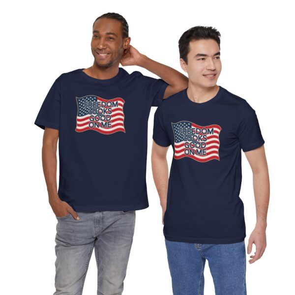 Patriotic Freedom Tee, Unisex Jersey Short Sleeve Graphic T-Shirt, 4th of July Gift, Americana Style Shirt, Casual Everyday Wear, [...] - Image 13