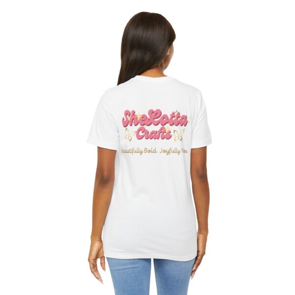 SheLotta Craft Inspirational Tee, Motivational Shirt, Positive Energy Top, Gifts for Creative Souls, Crafting Apparel - Image 2