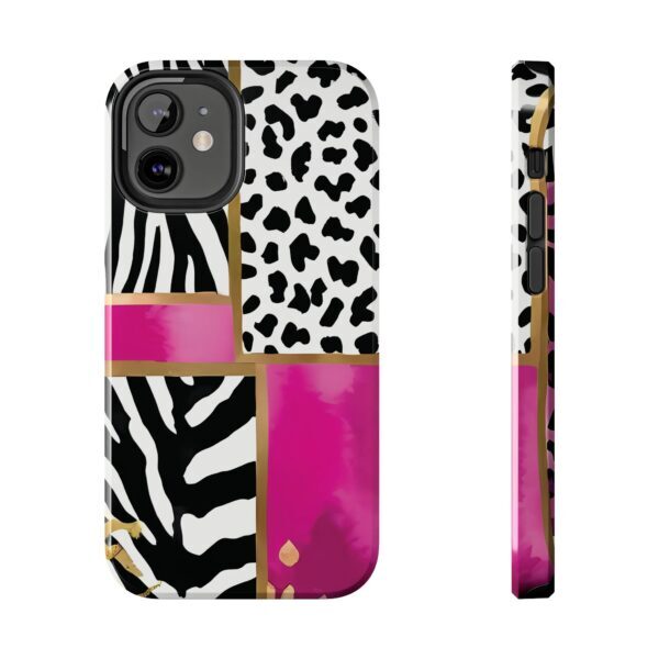 Chic Animal Print Phone Case - Tough & Stylish Zebra and Leopard Design - Image 28