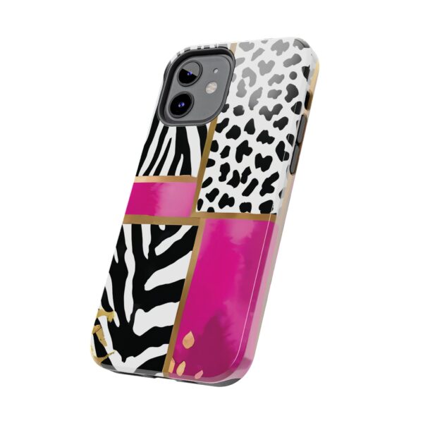 Chic Animal Print Phone Case - Tough & Stylish Zebra and Leopard Design - Image 26