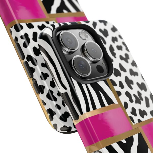 Chic Animal Print Phone Case - Tough & Stylish Zebra and Leopard Design - Image 97
