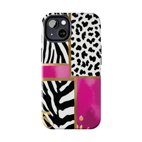 Chic Animal Print Phone Case - Tough & Stylish Zebra and Leopard Design - Image 41