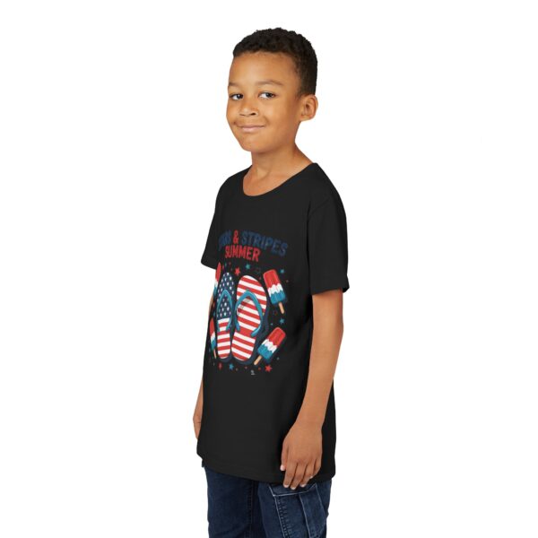 Stars & Stripes Summer Youth Tee, Kids Patriotic Shirt, Fourth of July Tee, Summer Outfit, Independence Day Apparel - Image 5