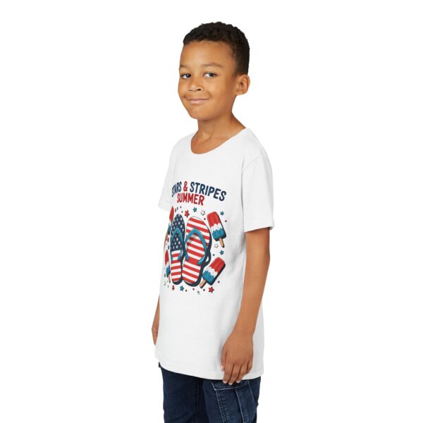 Stars & Stripes Summer Youth Tee, Kids Patriotic Shirt, Fourth of July Tee, Summer Outfit, Independence Day Apparel - Image 2